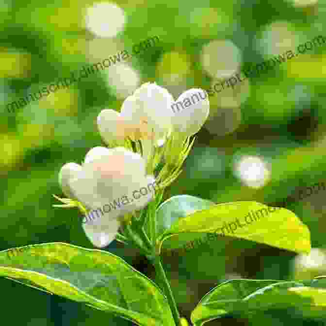 A Bouquet Of Fragrant Flowers And A Blooming Jasmine Plant On A White Background Flowers And Jasmine: (Arabic Edition )