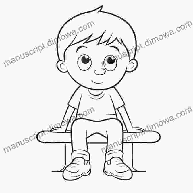 A Child Sitting At A Table, Coloring A Page From 'Have Coloring For Kids' I Have A : A Coloring For Kids