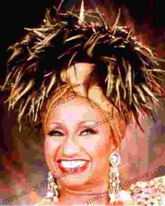 A Glamorous Portrait Of Celia Cruz Wearing A Large Feathered Headdress And A Dazzling Smile Celia Cruz (The Great Hispanic Heritage)