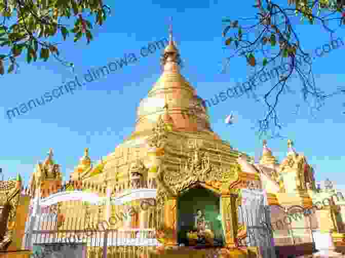 A Golden Pagoda Against A Vibrant Blue Sky, Symbolizing The Spiritual Heart Of Myanmar. Myanmar: The Land Of Hope