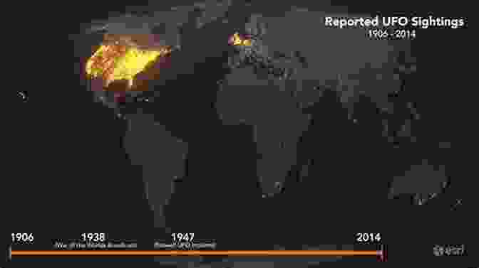 A Map Of The World Dotted With UFO Sighting Locations Return To Magonia: Investigating UFOs In History