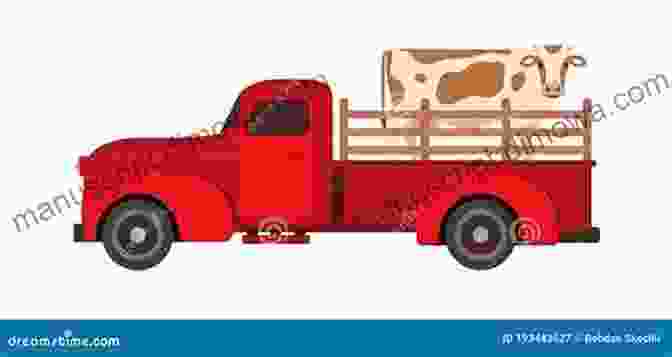 A Mighty Red Truck Driving Through A Farm With Animals Around It Mighty Truck On The Farm (I Can Read Level 1)