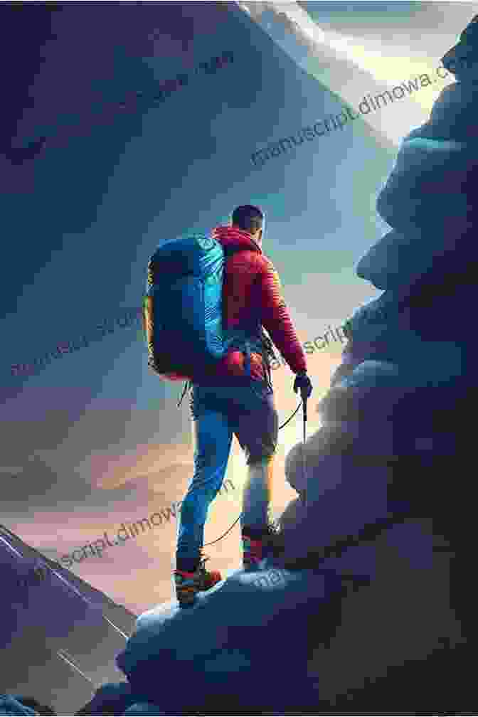 A Mountain Climber Overcoming A Challenging Ascent, Symbolizing Perseverance Entrepreneurship: Money Wealth Prosperity: The Longest Way To Success Is A Shortcut