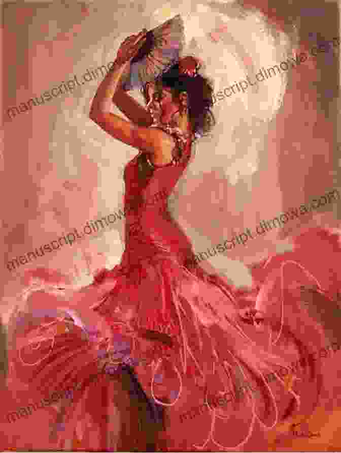 A Painting Of Jeanne Montez Performing A Spanish Dance, With Her Arms Raised And Her Face Turned Towards The Audience The Jeanne Montez Story: Latin American Dancing In The Australian Ballroom