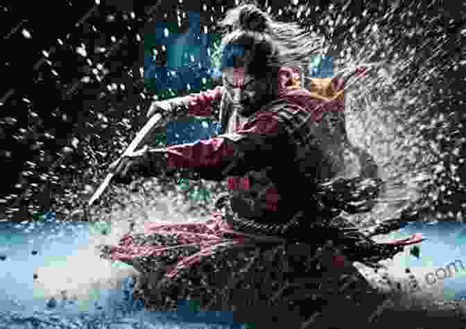 A Samurai Engaged In A Fierce Battle, Surrounded By A Blur Of Motion. The Ring Of Wind (Young Samurai 7)