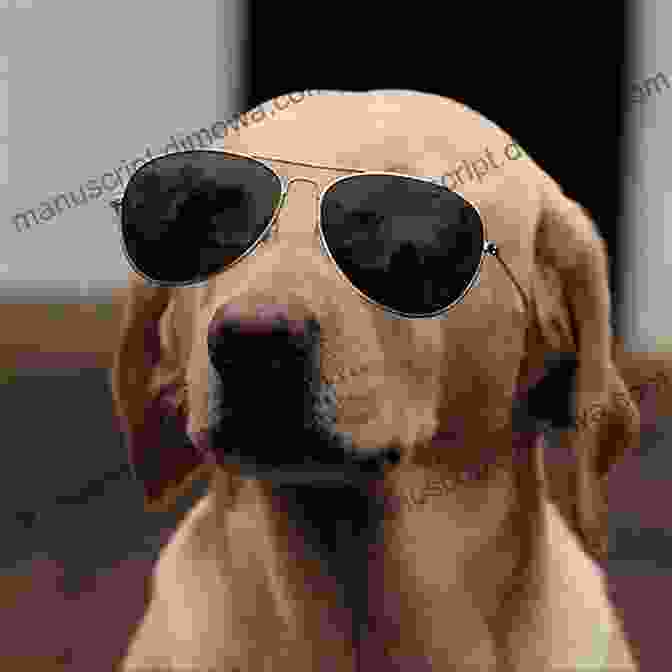 A Silly Dog Wearing Sunglasses, Embodying The Humor Of 'Good Dogs, Bad Poetry.' Good Dogs Bad Poetry (Volume 1)