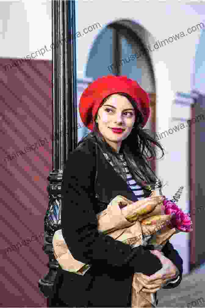 A Woman Wearing A Beret And Striped Shirt, Holding A Baguette And A Glass Of Wine Pardon My French: Unleash Your Inner Gaul