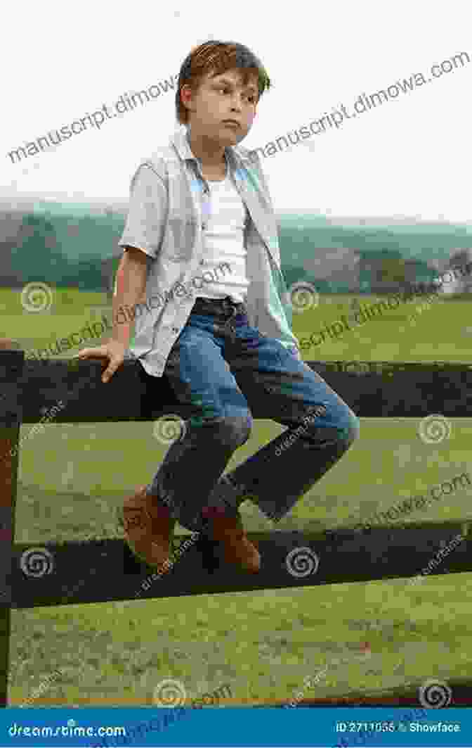 A Young Boy Sits On A Fence, Surrounded By Farm Animals, Looking Out At A Vast Green Meadow. A Wonderful Adventure On Willowdell Farm