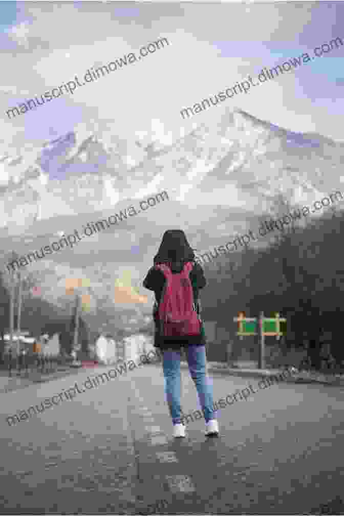 A Young Woman Stands On A Road With Her Thumb Out, Surrounded By Stunning Mountains Lost In Europe: A Hitchhiking Adventure