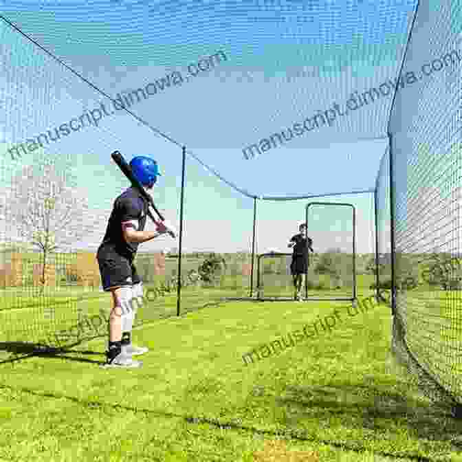 Baseball Player Practicing At A Batting Cage Don Mattingly S Hitting Is Simple: The ABC S Of Batting 300