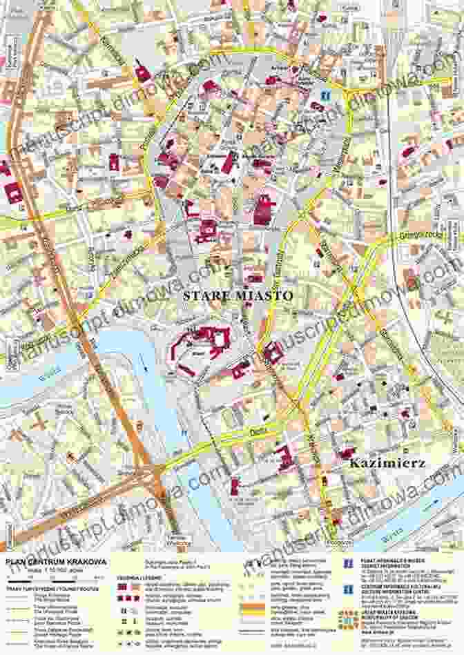 Detailed Map Of Krakow Showcasing Major Landmarks, Attractions, And Transportation Routes Krakow Poland Travel Guide 2024: The Locals Travel Guide To Krakow