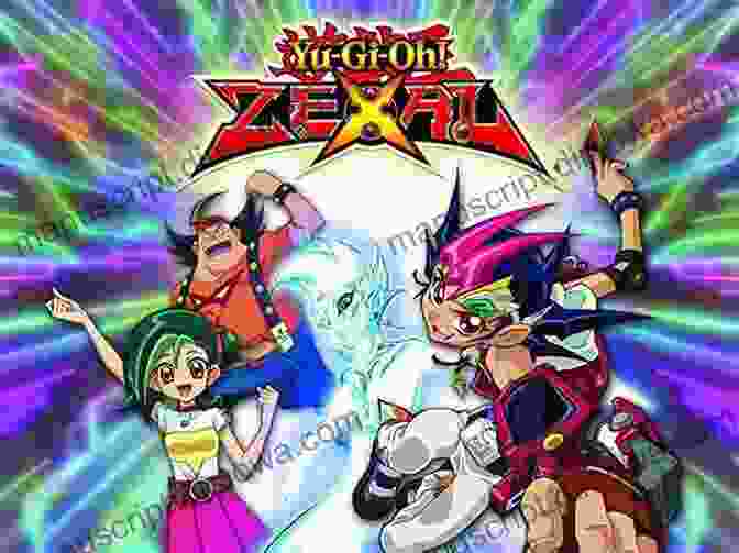 Lynne Finch, The Enigmatic Duelist From Yu Gi Oh! Zexal Vol. 1, Stands In A Vibrant And Action Packed Setting, Surrounded By Number Monsters And Other Characters From The Series. Yu Gi Oh Zexal Vol 2 Lynne Finch