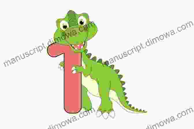 Number Saurus, A Friendly Dinosaur, Holding A Number 1 Sign 123 Number Saurus Count With Me Chris Welles Feder