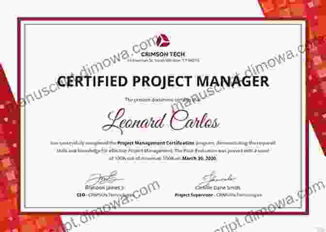 Project Manager Holding A Certification Certificate How To Manage Your First Project: Your Project Manager S Guide 29 Day Boot Camp To Success