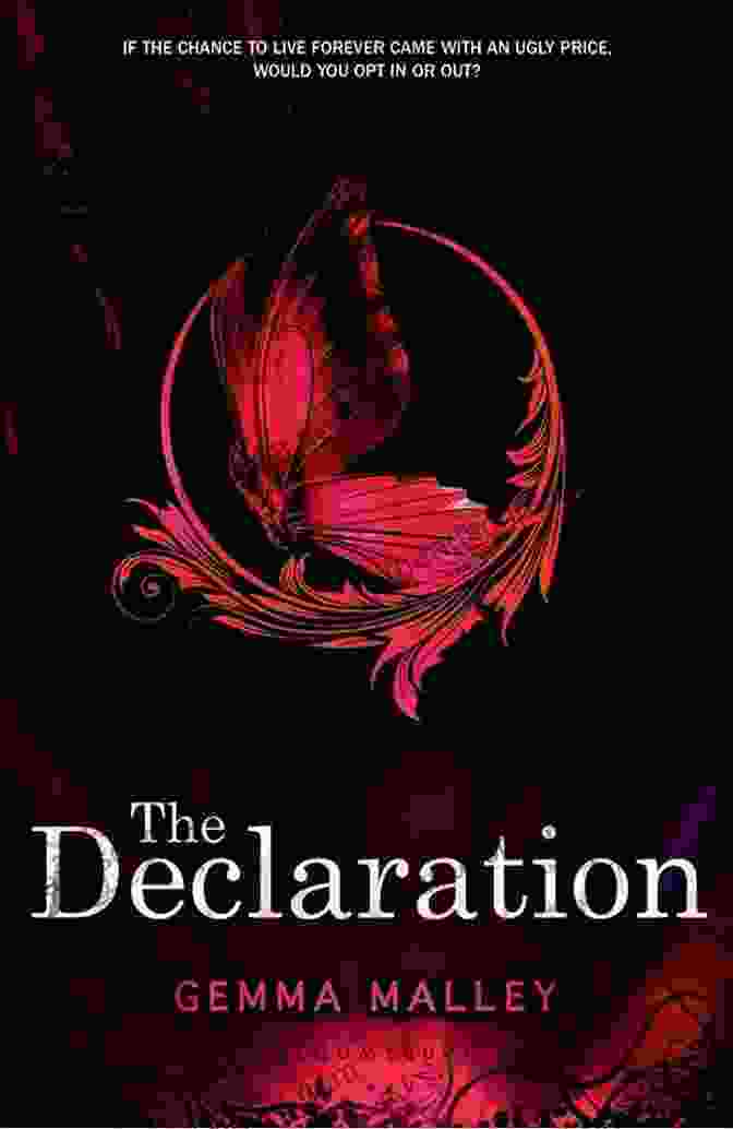 The Declaration Book Cover By Gemma Malley, Showcasing An Enigmatic Woman Against A Backdrop Of Parchment And Symbols. The Declaration Gemma Malley