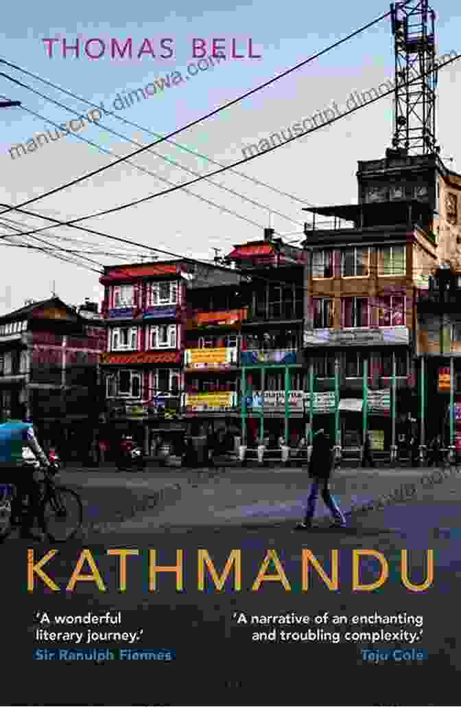 The Drums Of Kathmandu Book Cover Featuring A Vibrant Illustration Of A Drummer Amidst A Bustling Kathmandu Street Scene The Drums Of Kathmandu: A Journal Of The Himalaya 1990