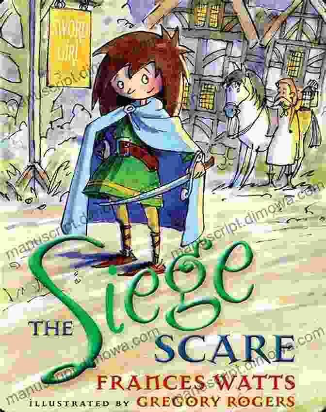 The Siege Scare Sword Girl Logo Emblazoned On A Worn Out Leather Bound Book Amidst A Collection Of Other Fantasy Classics, Signifying Its Place Among The Must Read Novels Of The Genre. The Siege Scare (Sword Girl 4)