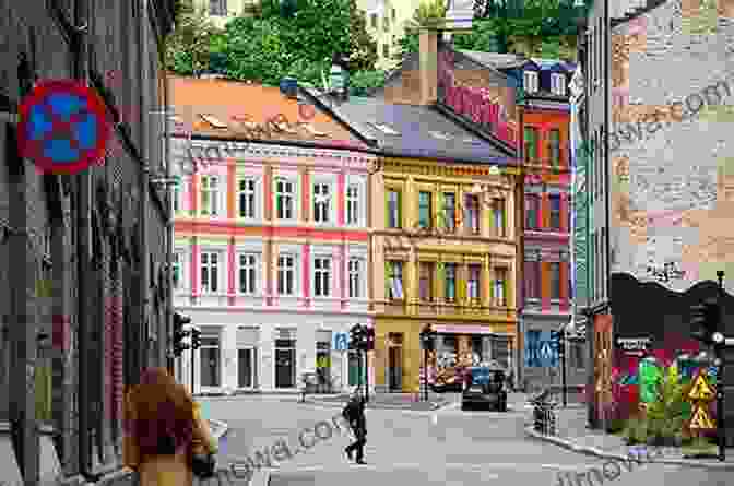 Vibrant Street Scene In Oslo Postcards: A Visual Escape Through Oslo In Winter