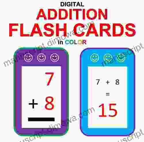 Digital Addition Flash Cards In Color (Ordered And Shuffled 1 9) (Memorize Arithmetic Facts 1)